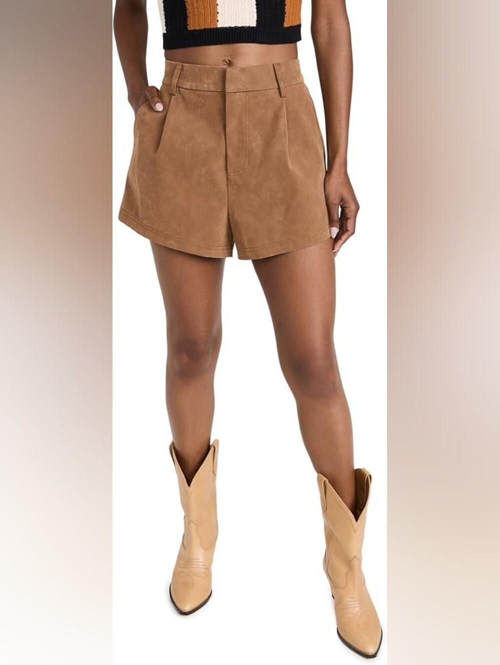 Free People Roma Vegan Suede Shorts